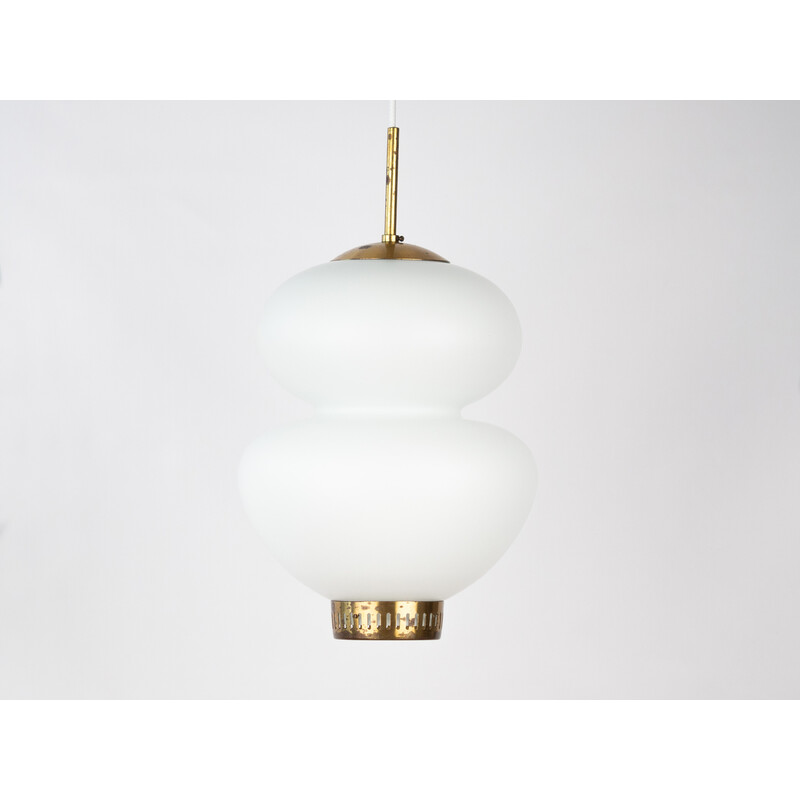 Vintage pendant lamp by Bent Karlby for Lyfa, Denmark 1956