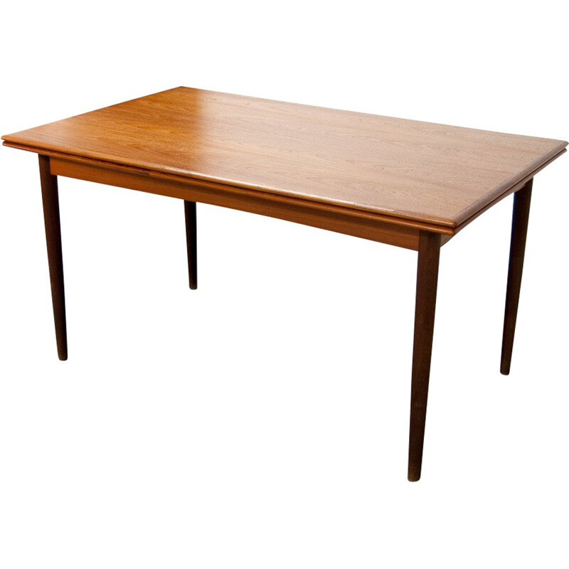 Scandinavian vintage teak extension table - 1960s