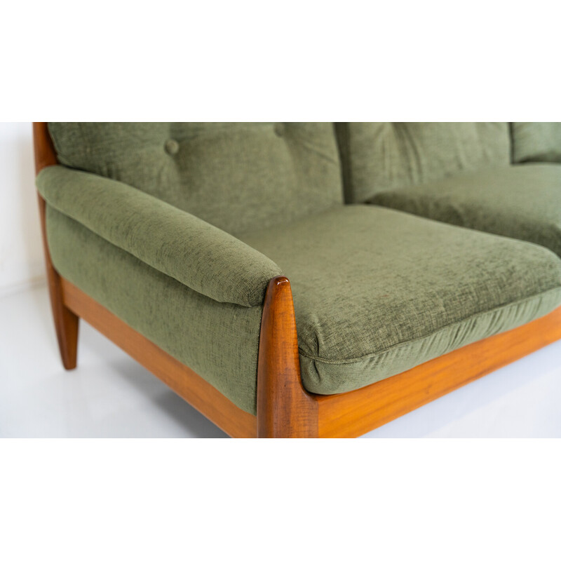 Vintage 3-Sitzer-Sofa grün, 1960