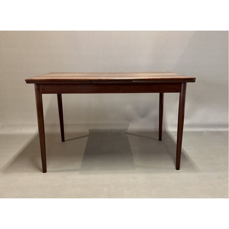 Vintage extendable high table in rosewood, 1950