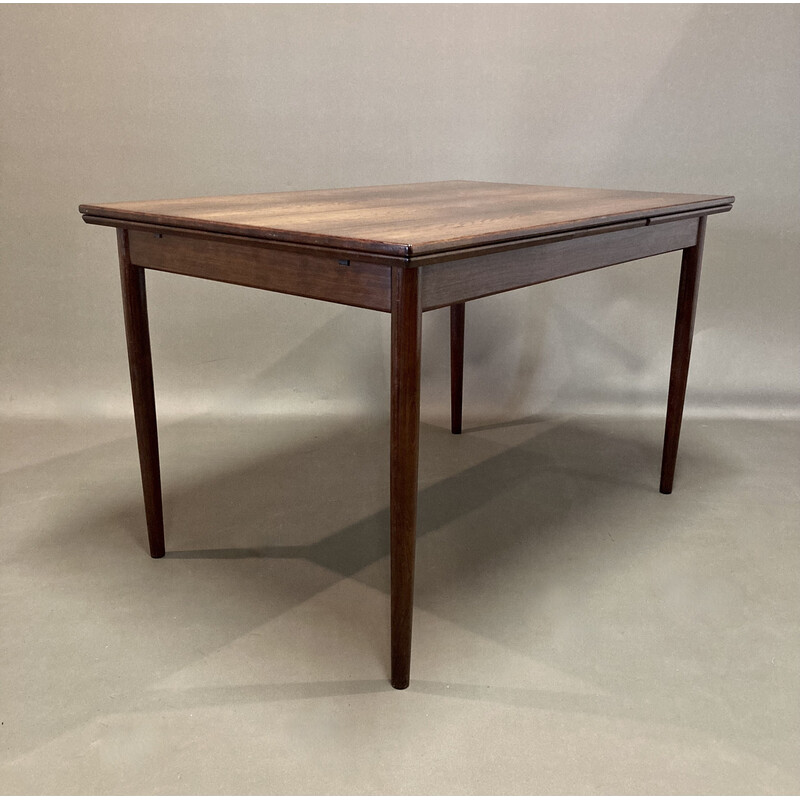 Vintage extendable high table in rosewood, 1950