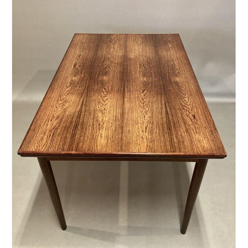 Vintage extendable high table in rosewood, 1950