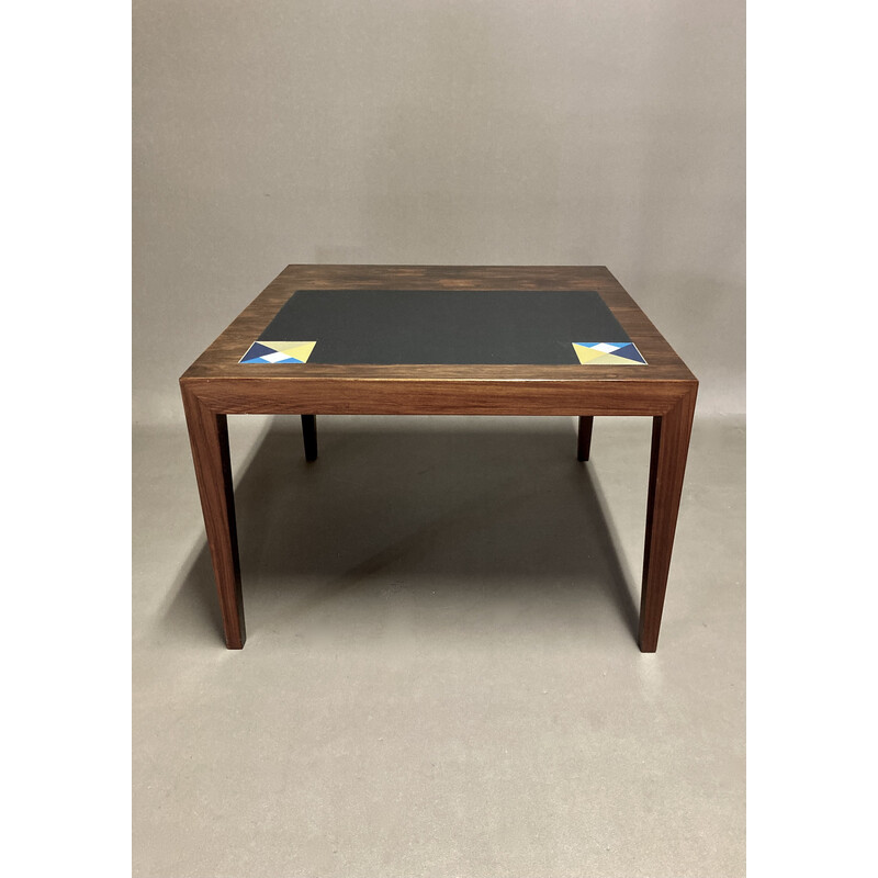Table basse vintage en palissandre par Severin Hansen, 1950
