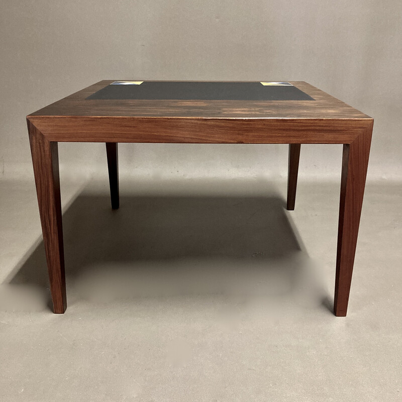 Vintage rosewood coffee table by Severin Hansen, 1950