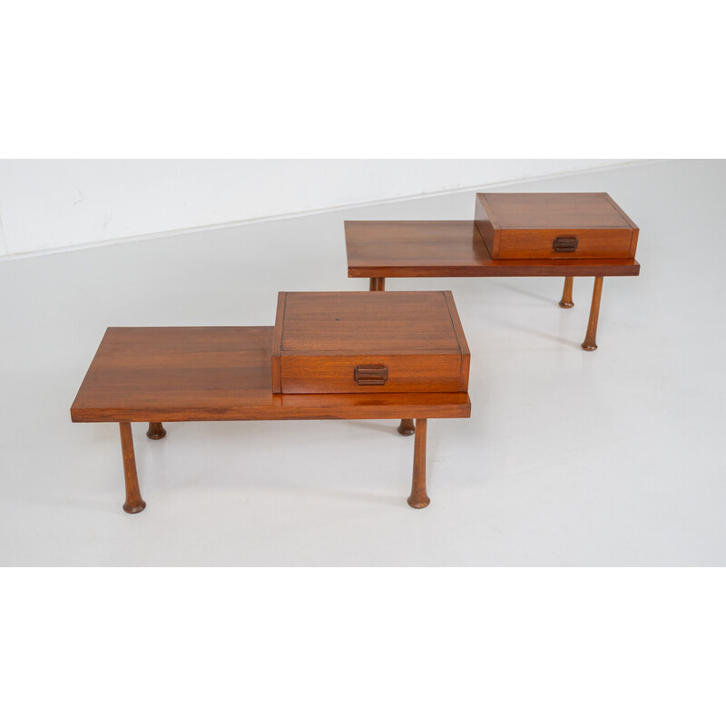 Paire de tables de nuit vintage, 1960