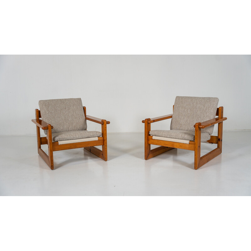 Pair of modern vintage armchairs