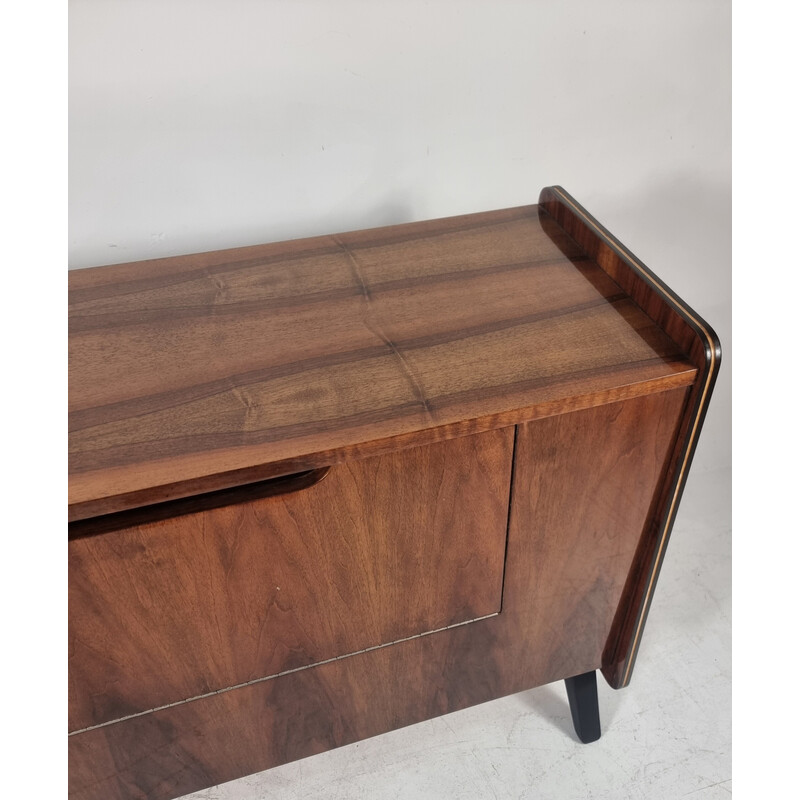 Vintage walnut chest of drawers, 1970