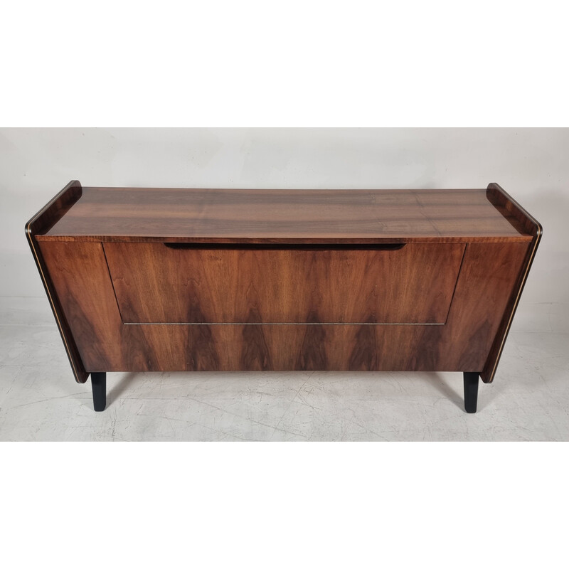 Vintage walnut chest of drawers, 1970