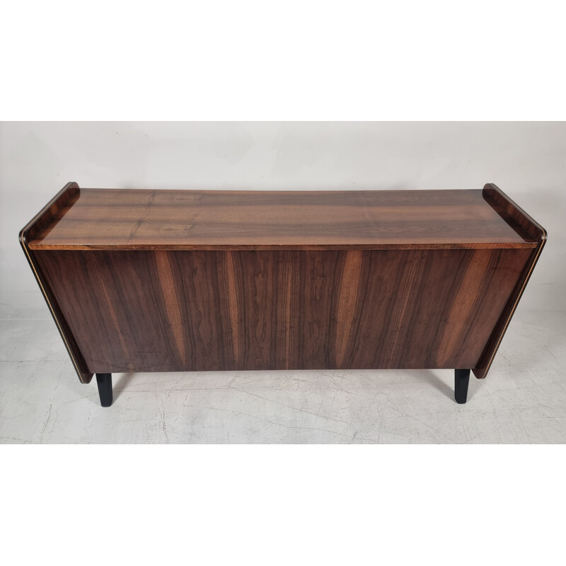 Vintage walnut chest of drawers, 1970