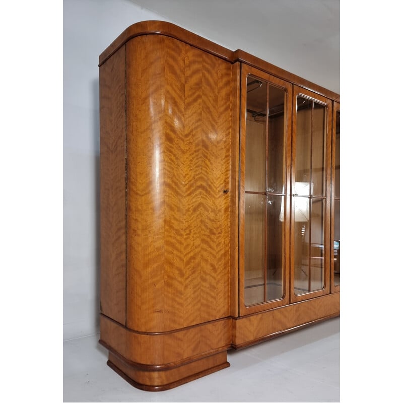 Large Vintage Art Deco bookcase, 1950