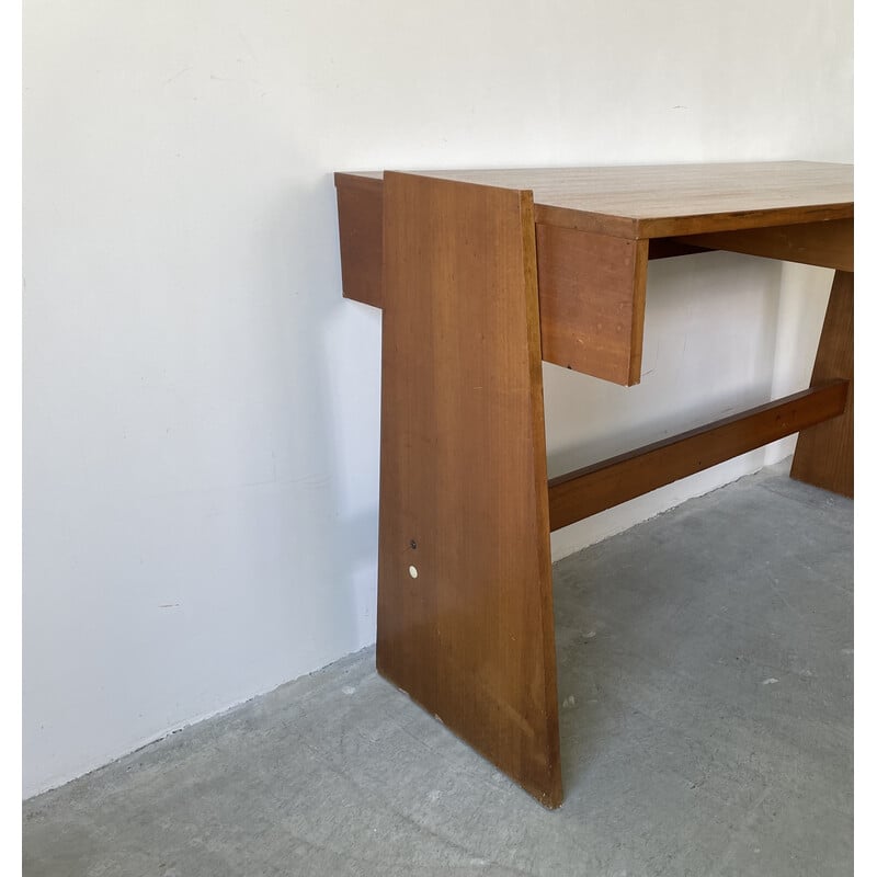 Vintage mahogany desk, 1960