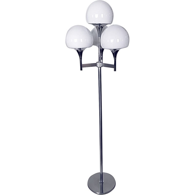 Lampadaire vintage à 4 feux par Gaetano Sciolari - 1970