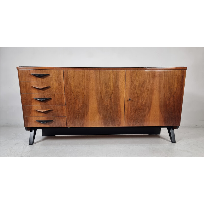 Vintage walnut chest of drawers, 1970