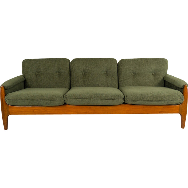 Vintage 3-Sitzer-Sofa grün, 1960