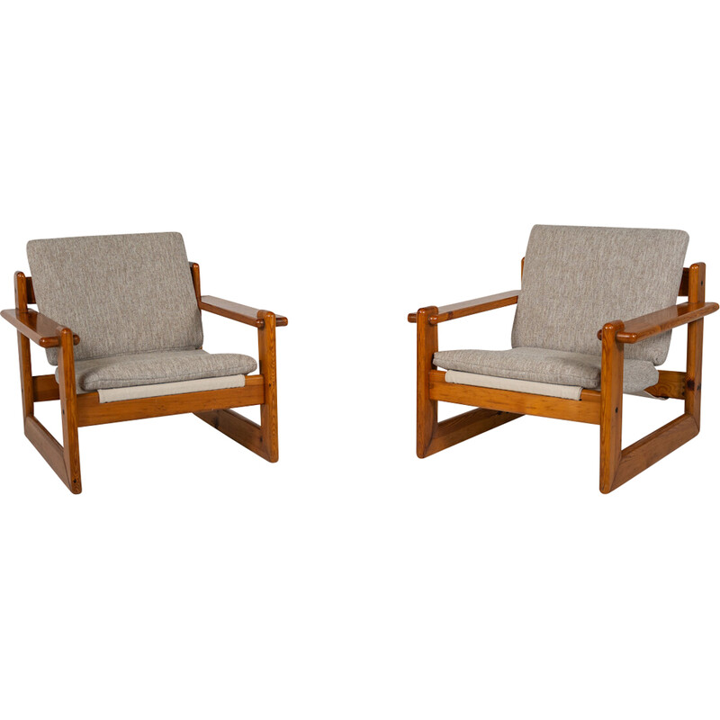 Pair of modern vintage armchairs