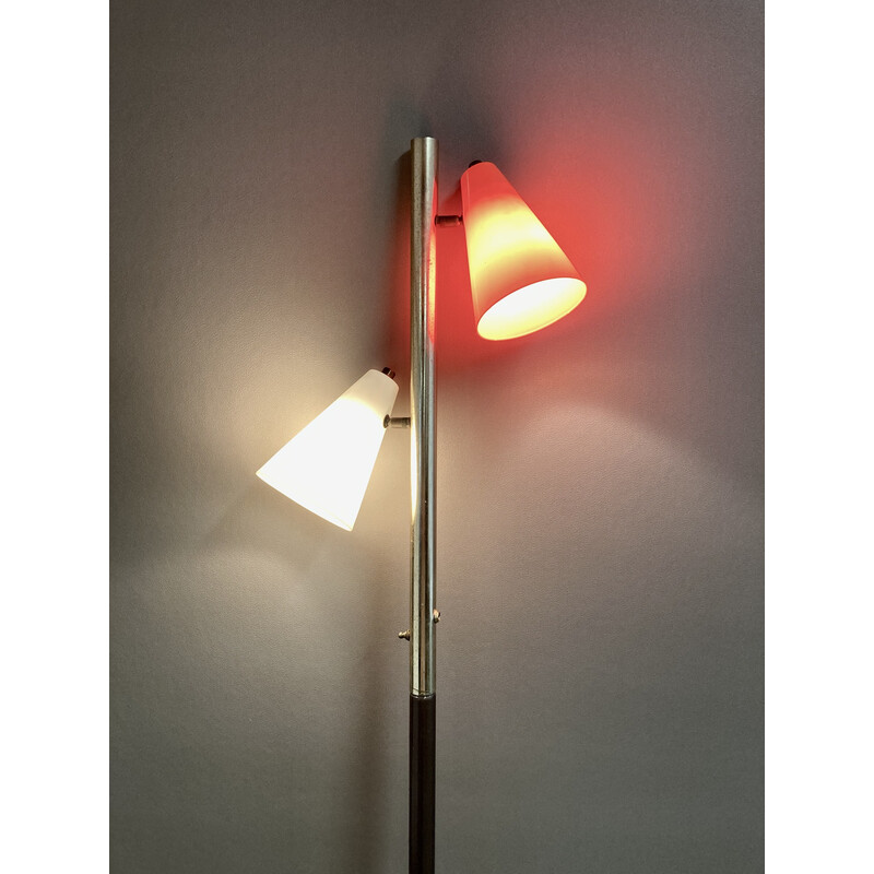 Vintage metal floor lamp, 1950