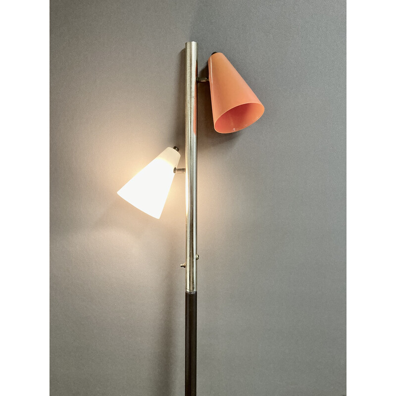 Vintage metal floor lamp, 1950