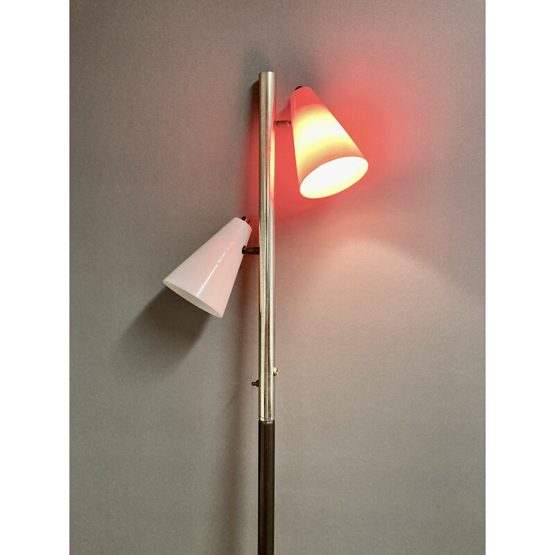 Vintage metal floor lamp, 1950