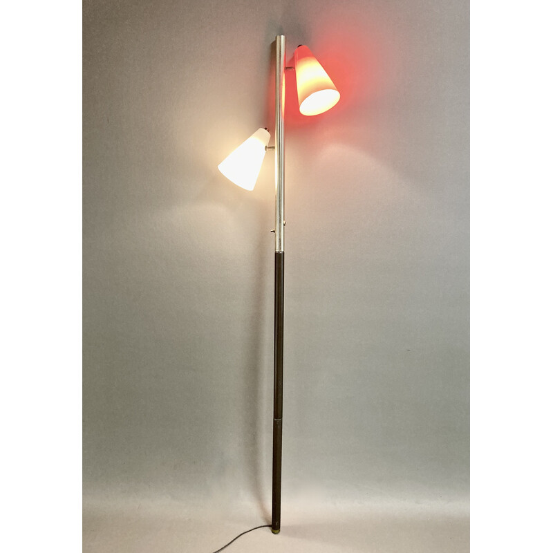 Lampadaire à poser vintage en métal, 1950