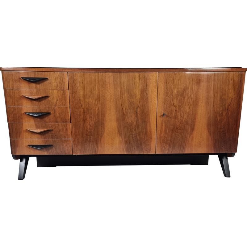 Vintage walnut chest of drawers, 1970