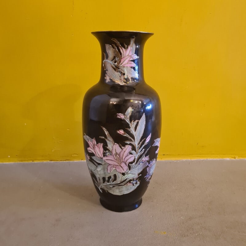 Jarra de porcelana chinesa vintage de Qianlong Nian Zhi, 1970