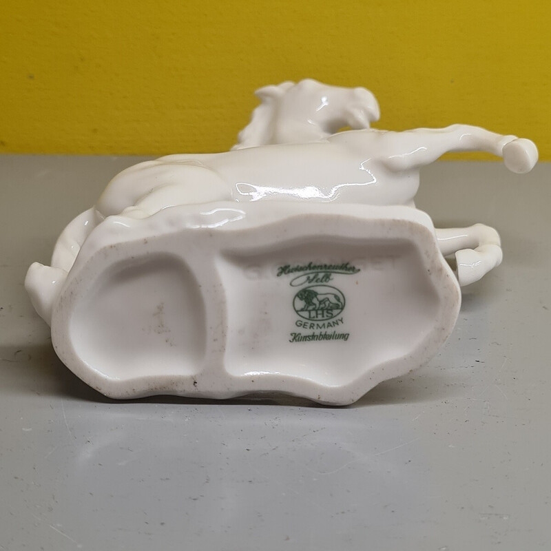 Vintage white porcelain horse by Gunther Granget for Hutschenreuther, 1980