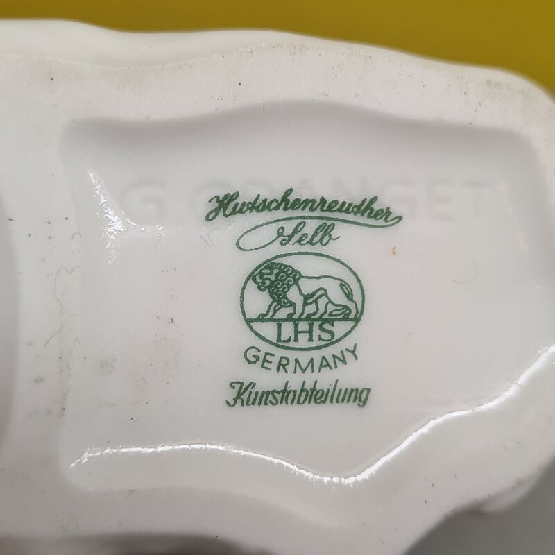 Caballo vintage de porcelana blanca de Gunther Granget para Hutschenreuther, 1980