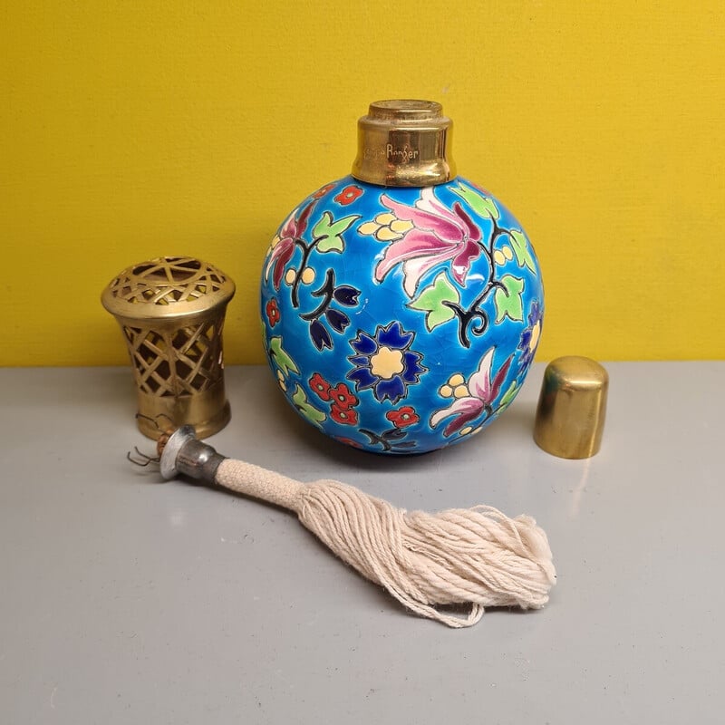 Lampada vintage in ceramica Berger per Longwy, 1960