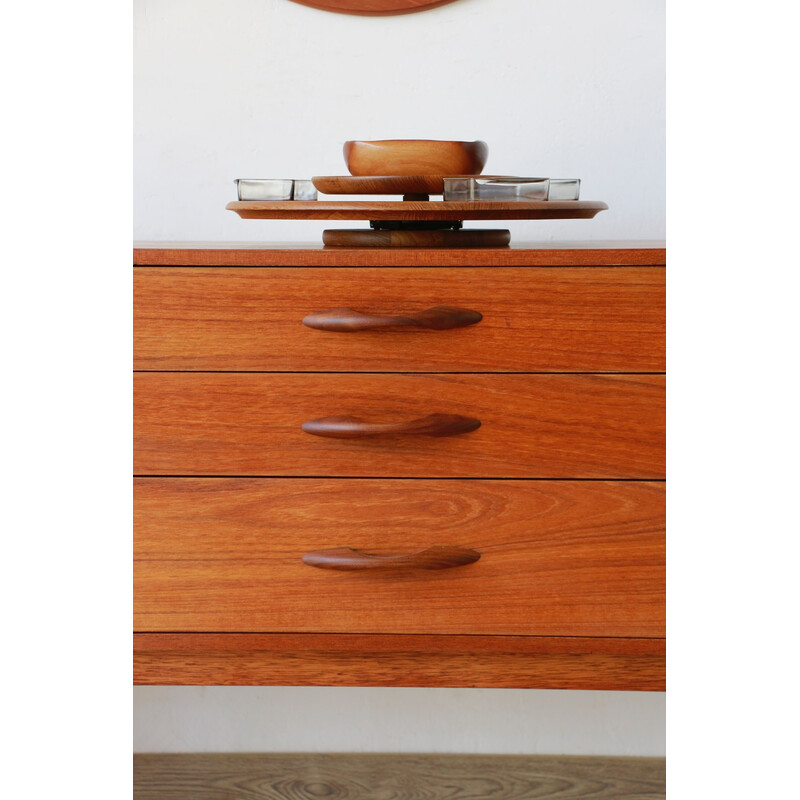 Vintage solid teak sideboard for Avalon, England 1960