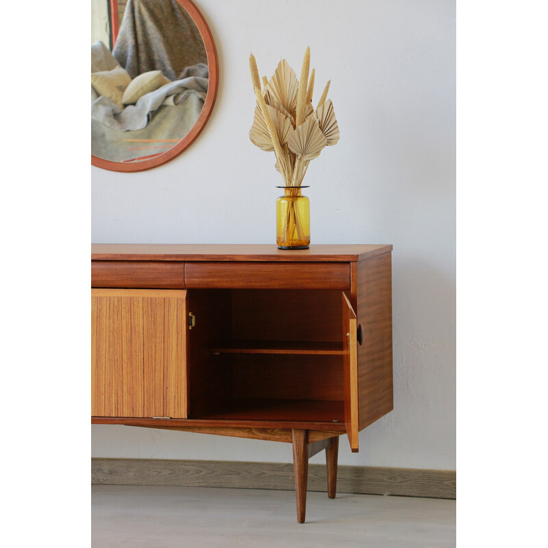 Vintage teak and zebrano sideboard for Elliots Of Newbury, 1960