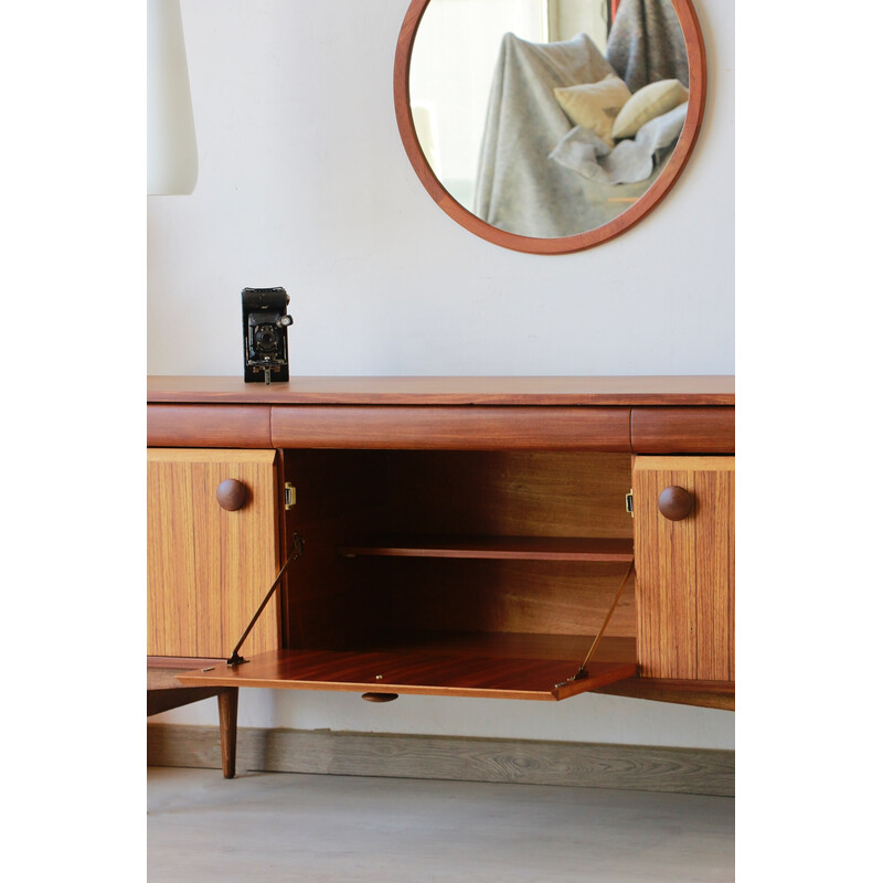 Vintage teak and zebrano sideboard for Elliots Of Newbury, 1960