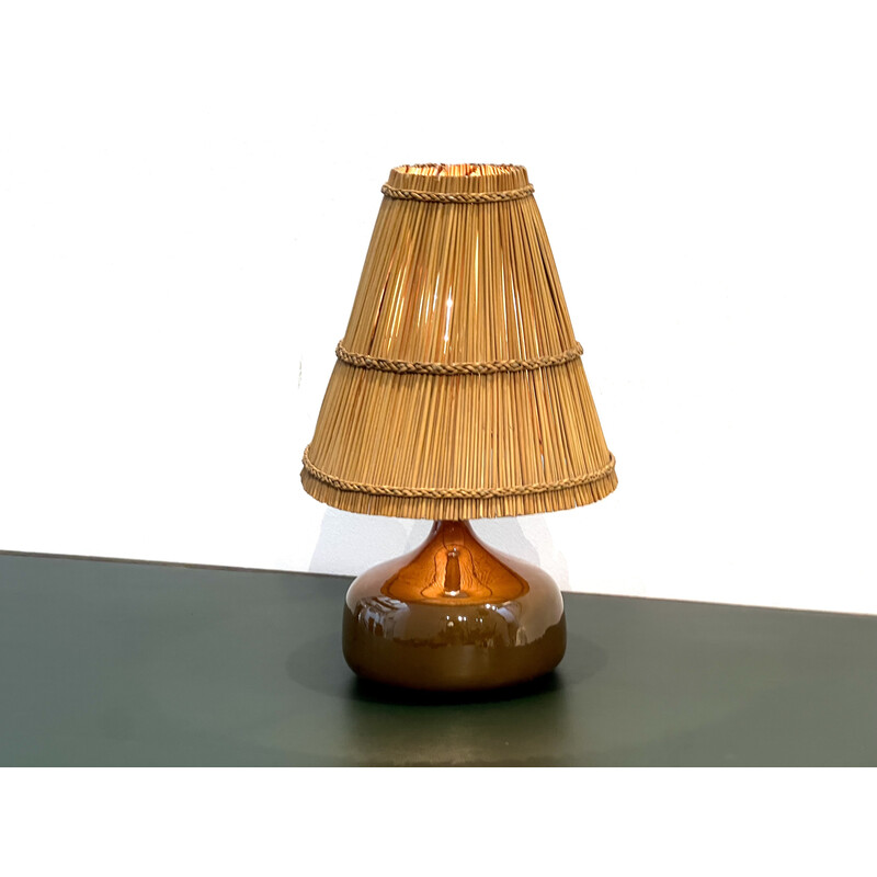 Vintage-Schreibtischlampe aus Keramik von Jacques und Dani Ruelland, 1955