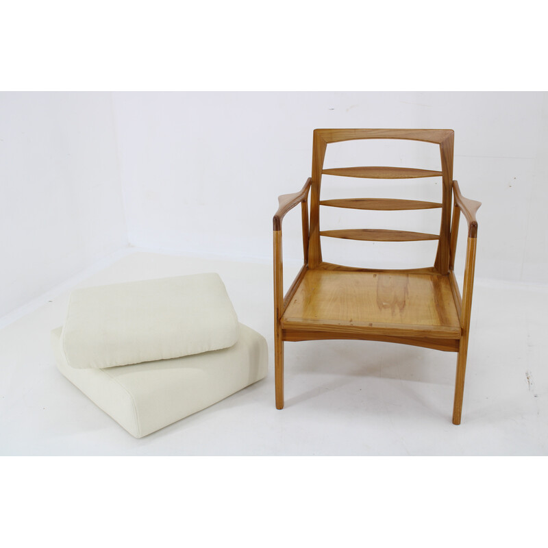 Pair of vintage ash wood armchairs for Drevotvar, Czechoslovakia 1970