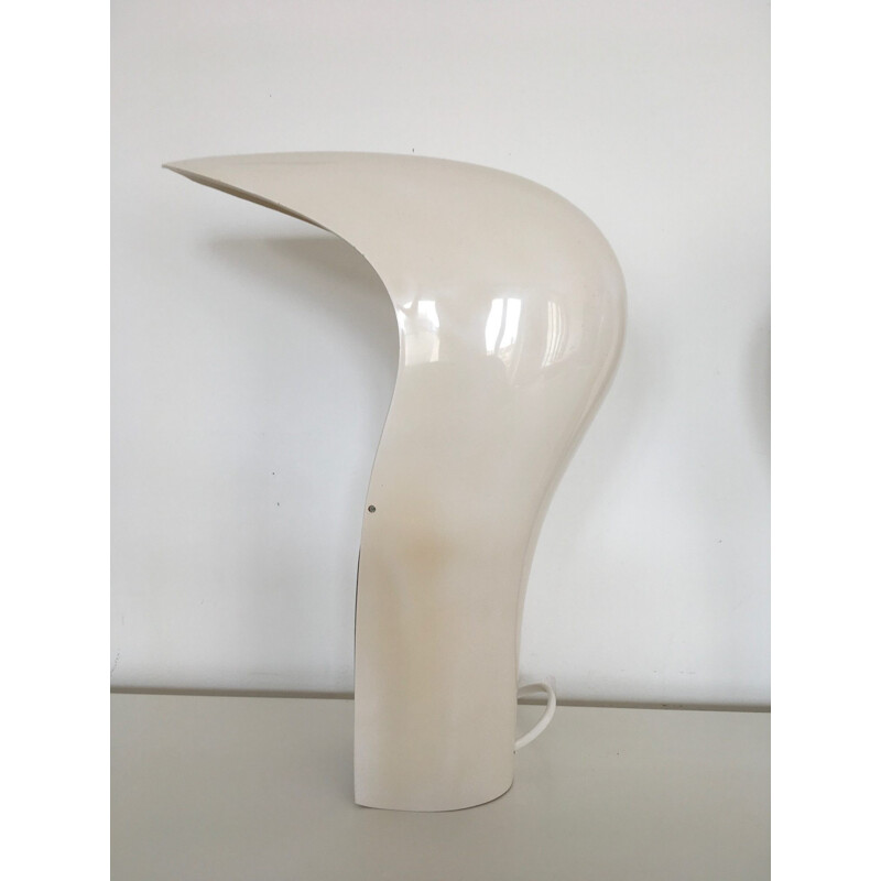 Paire de lampes blanches modèle Pelota de Cesare Casati & Emanuele Ponzio pour Lamperti - 1970