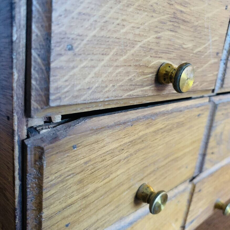 Vintage trade furniture with 9 drawers