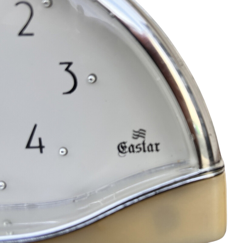 Reloj despertador eléctrico de plástico vintage para Cestar, Alemania 1980