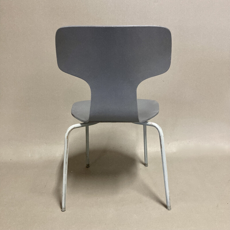 Vintage children's chairs in wood and metal by Arne Jacobsen for Fritz Hansen, 1960
