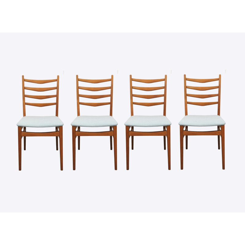 Set of 4 dining chairs in beechwood - 1950s