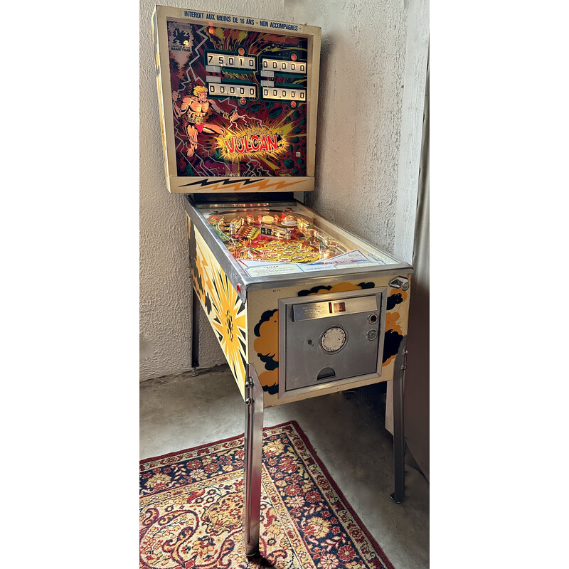 Vintage Vulcan pinball machine for Gottlieb and Co., Chicago 1977