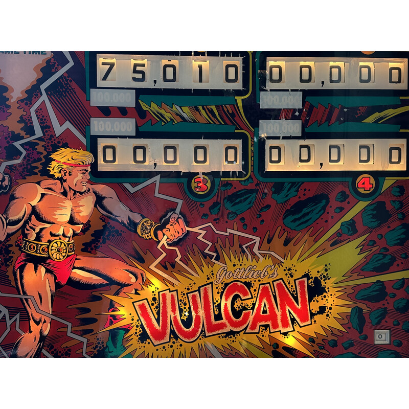 Vintage Vulcan pinball machine for Gottlieb and Co., Chicago 1977