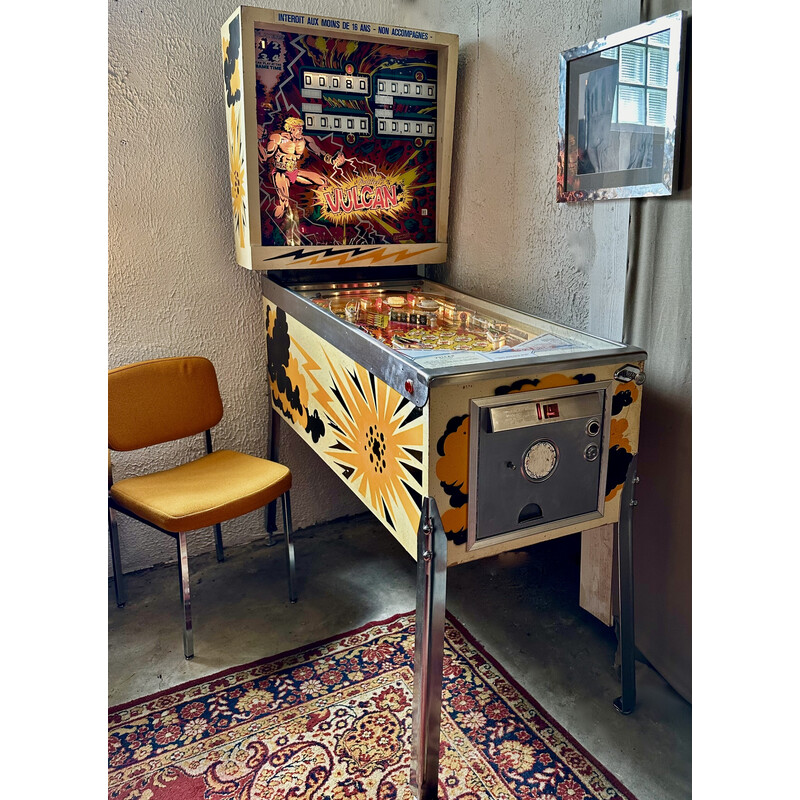 Vintage Vulcan pinball machine for Gottlieb and Co., Chicago 1977