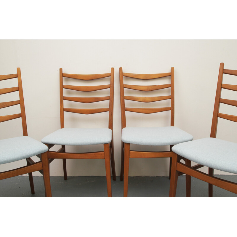 Set of 4 dining chairs in beechwood - 1950s