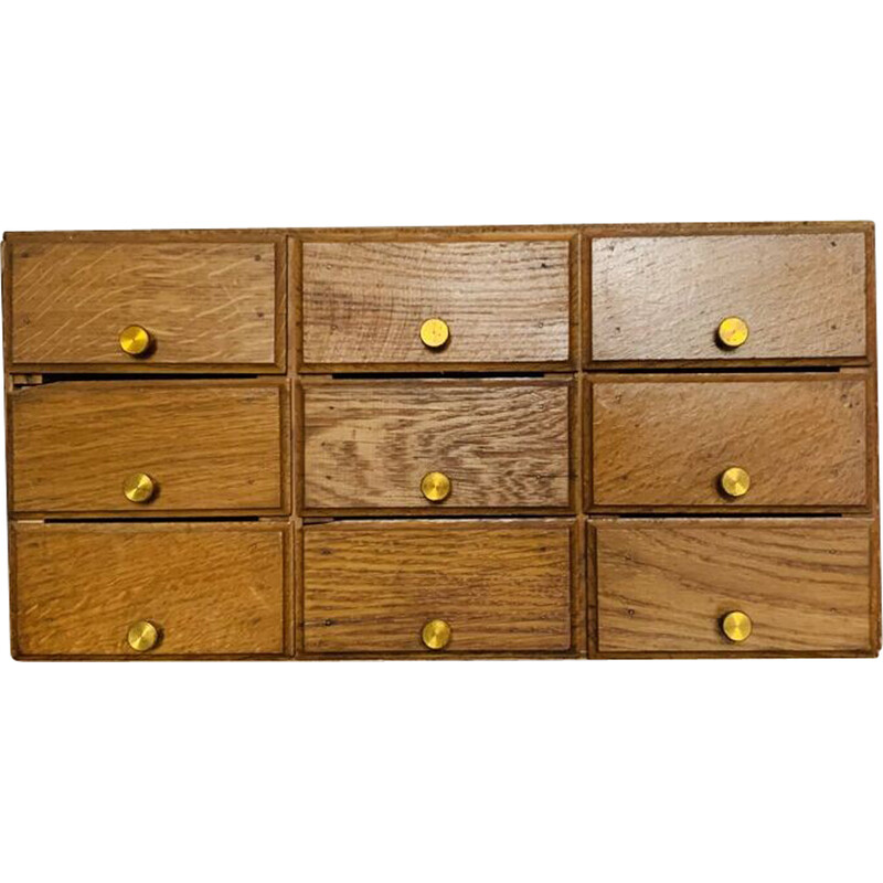 Vintage trade furniture with 9 drawers