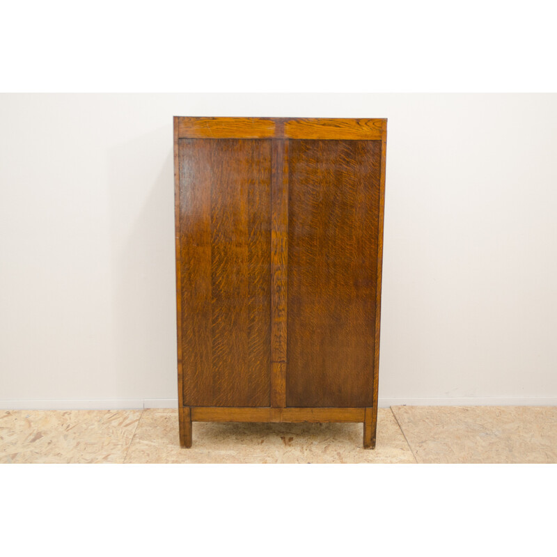 Vintage blind cabinet in beech wood and plywood, Czechoslovakia 1930