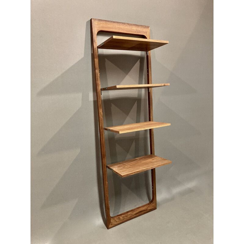 Set of 3 vintage modular teak shelves, 1960