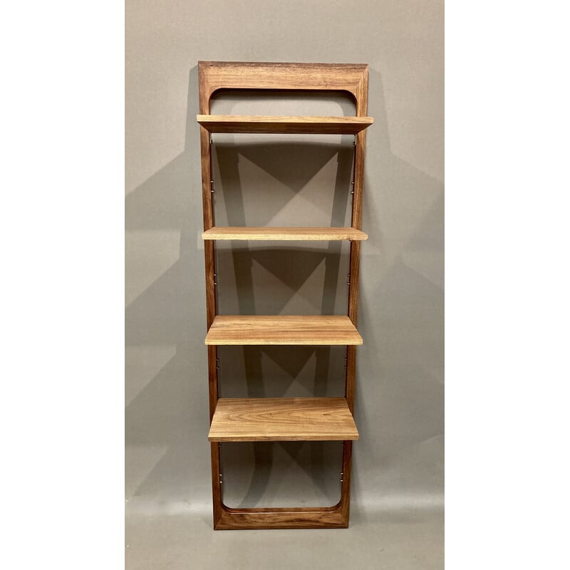 Set of 3 vintage modular teak shelves, 1960