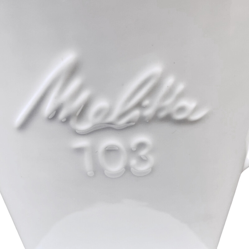 Filtro de pingos de porcelana "Melitta 103" vintage de Melitta Bentz, Alemanha 1970