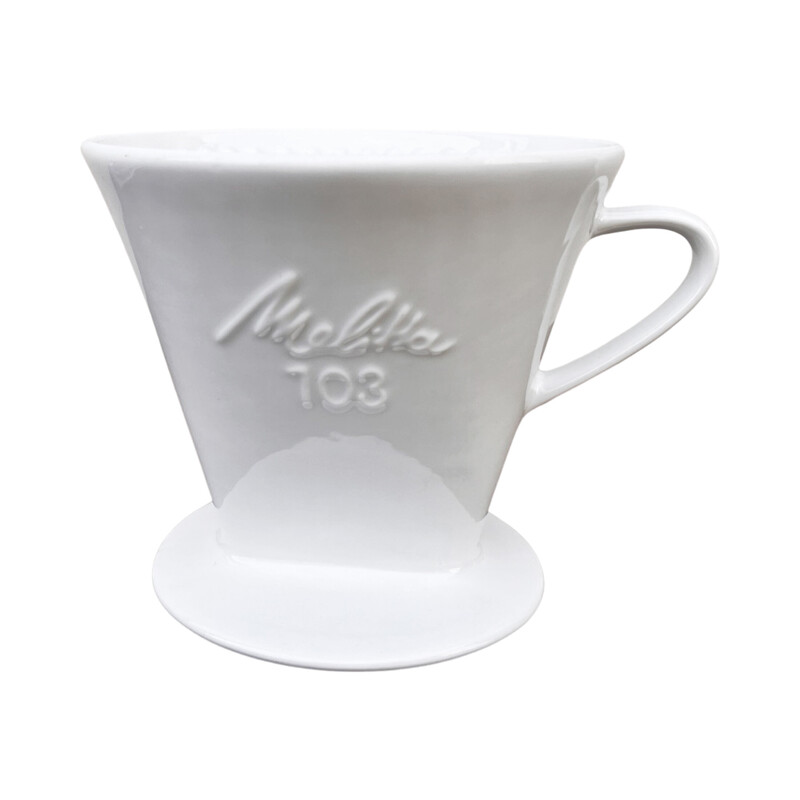 Vintage "Melitta 103" porcelain drip filter by Melitta Bentz, Germany 1970