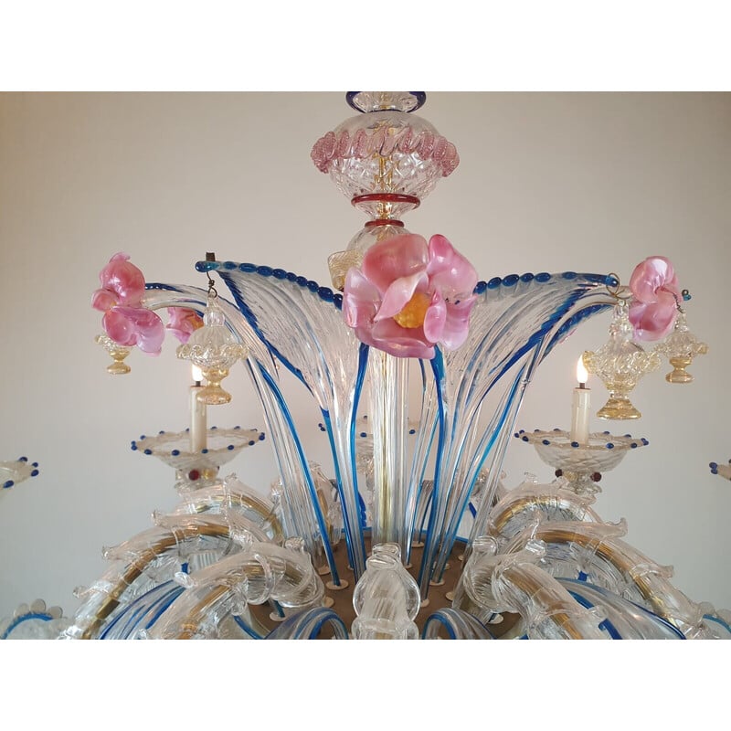 Vintage Murano glass chandelier, Italy