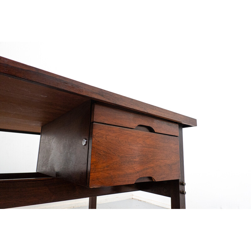 Vintage wooden desk by Sergio Rodrigues, Brazil 1960